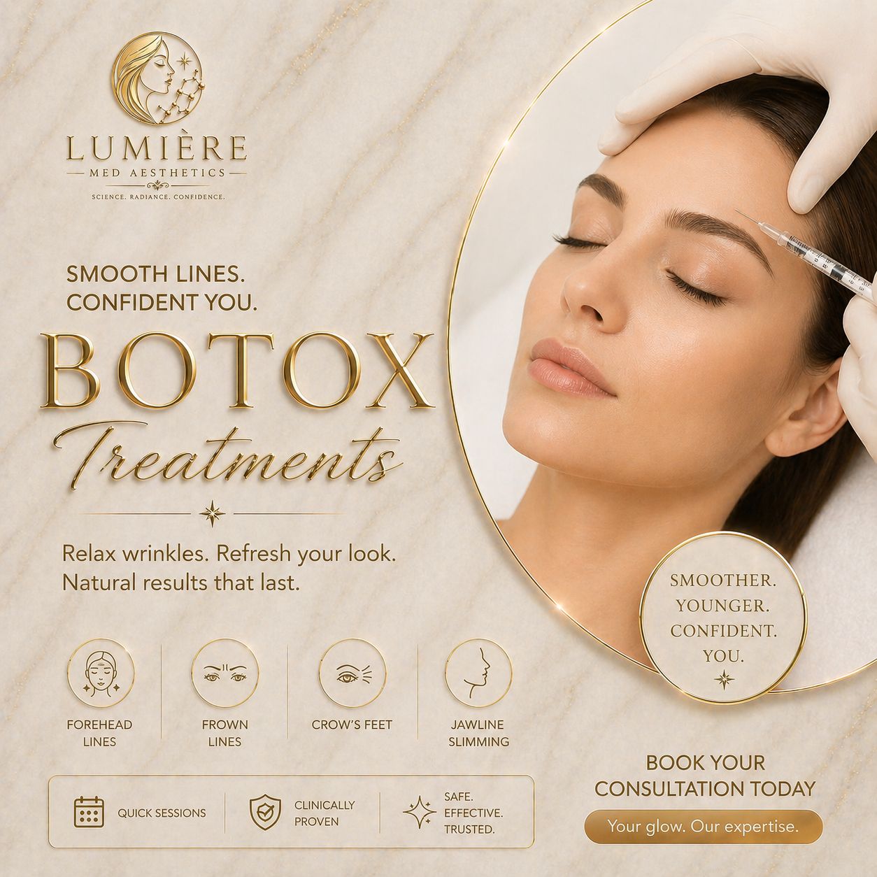 Lumière Botox Treatments — smooth lines, confident you.